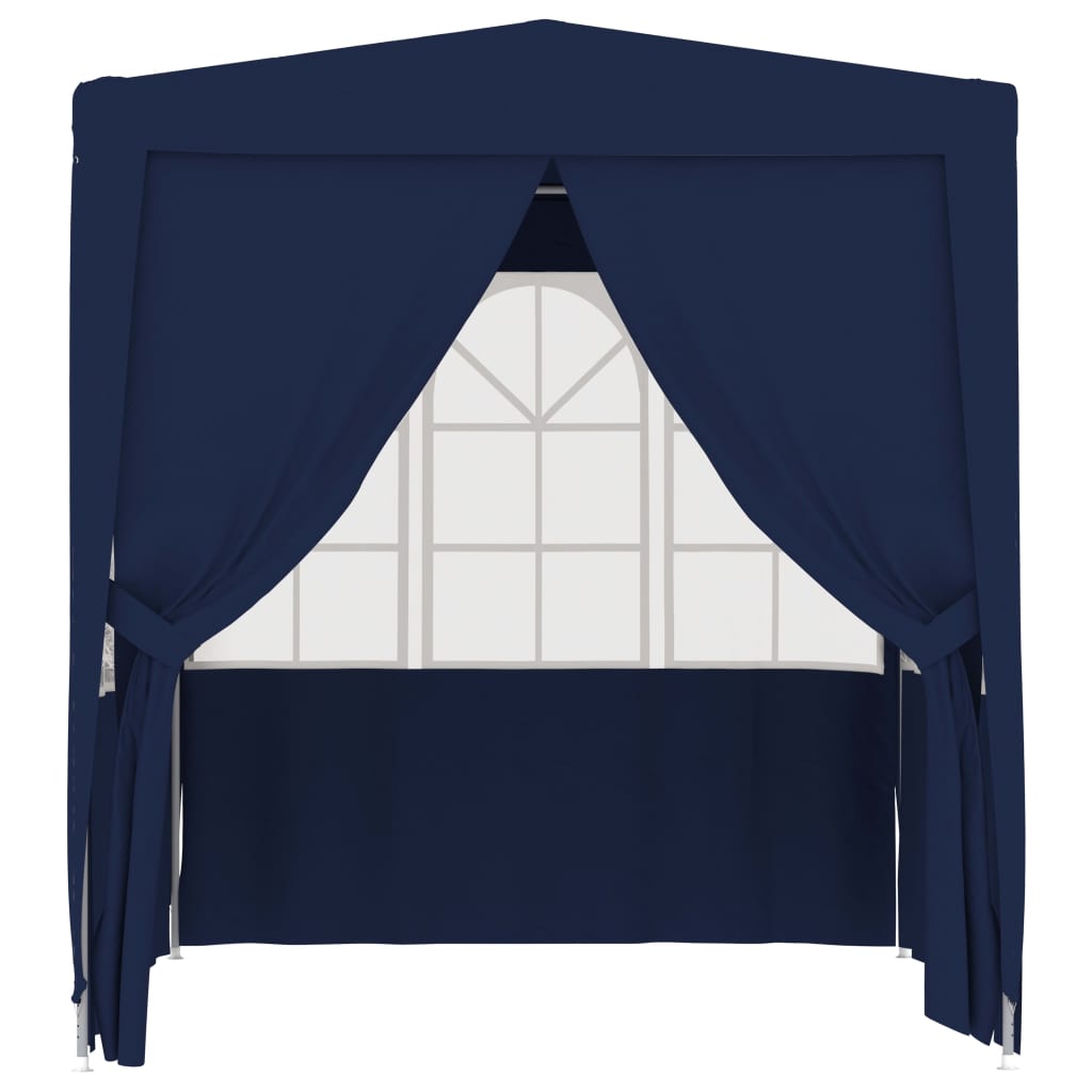 Partytent met zijwanden professioneel 90 g/m² 2x2 m blauw