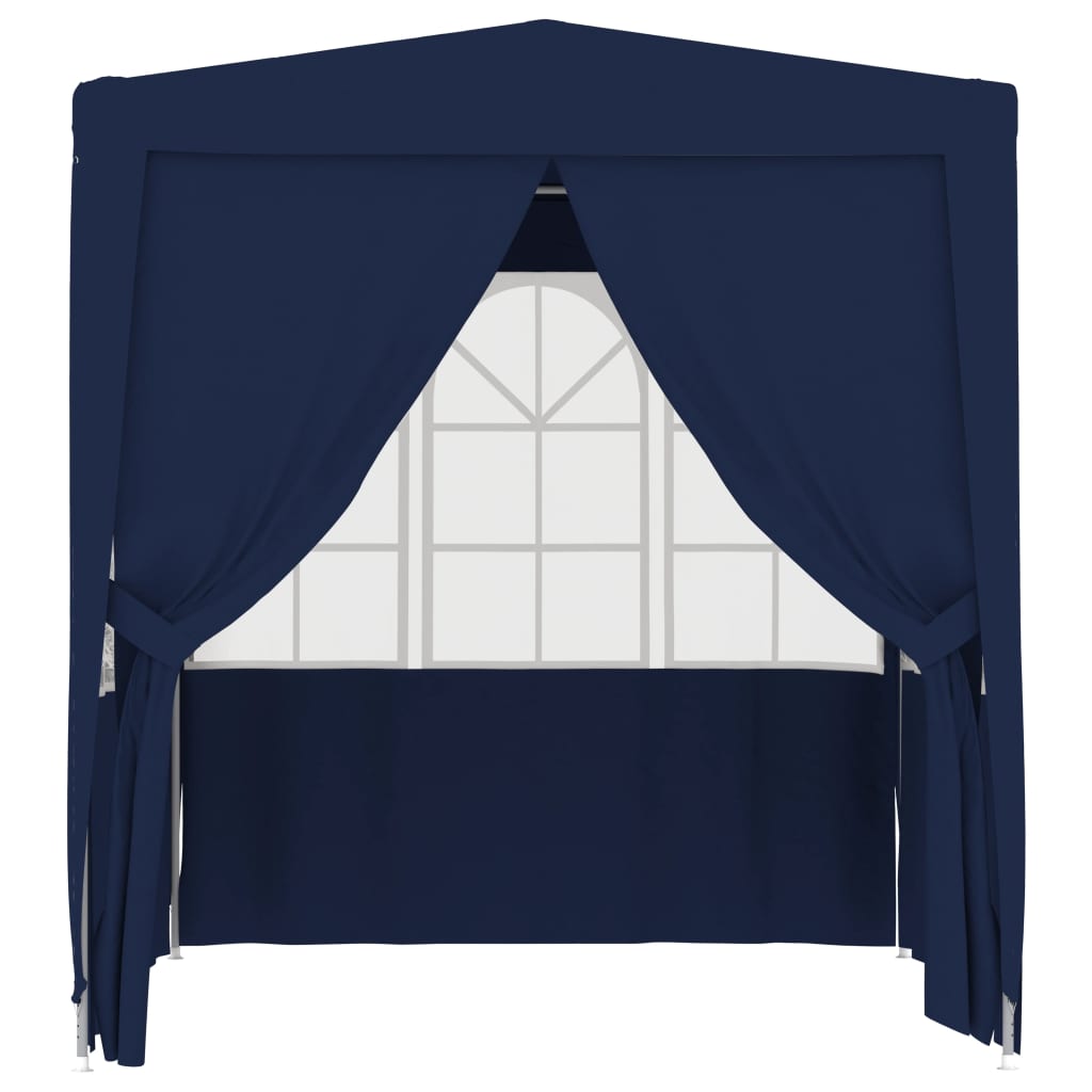 Partytent Met Zijwanden Professioneel 90 G/M² 2,5X2,5 M 2.5 x 2.5 m Blauw