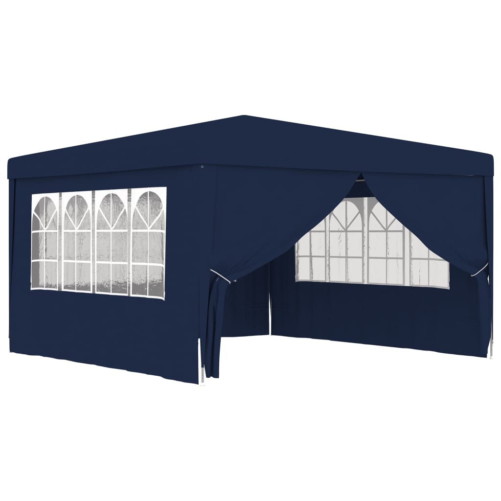 Partytent Met Zijwanden Professioneel 90 G/M² 4 x 4 m Blauw