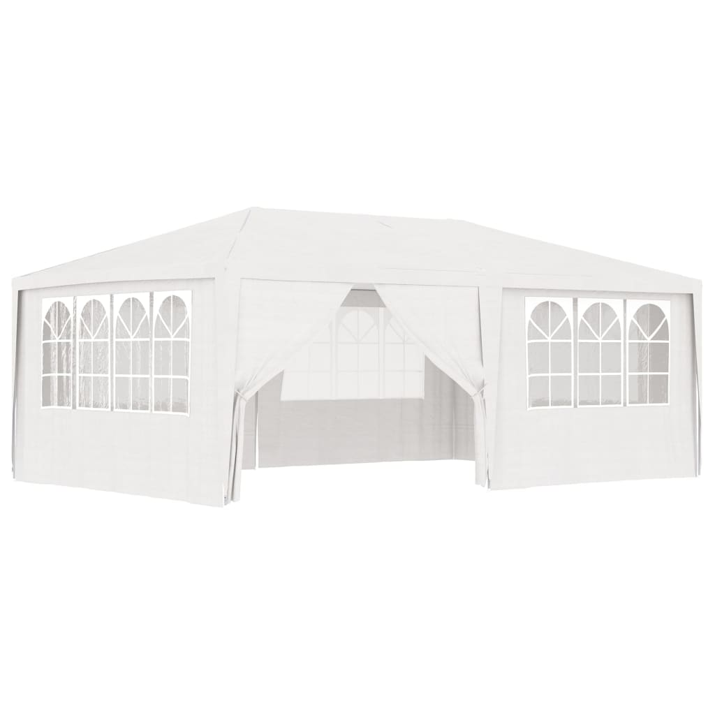 Partytent Met Zijwanden Professioneel 90 G/M² 4 x 6 m Wit