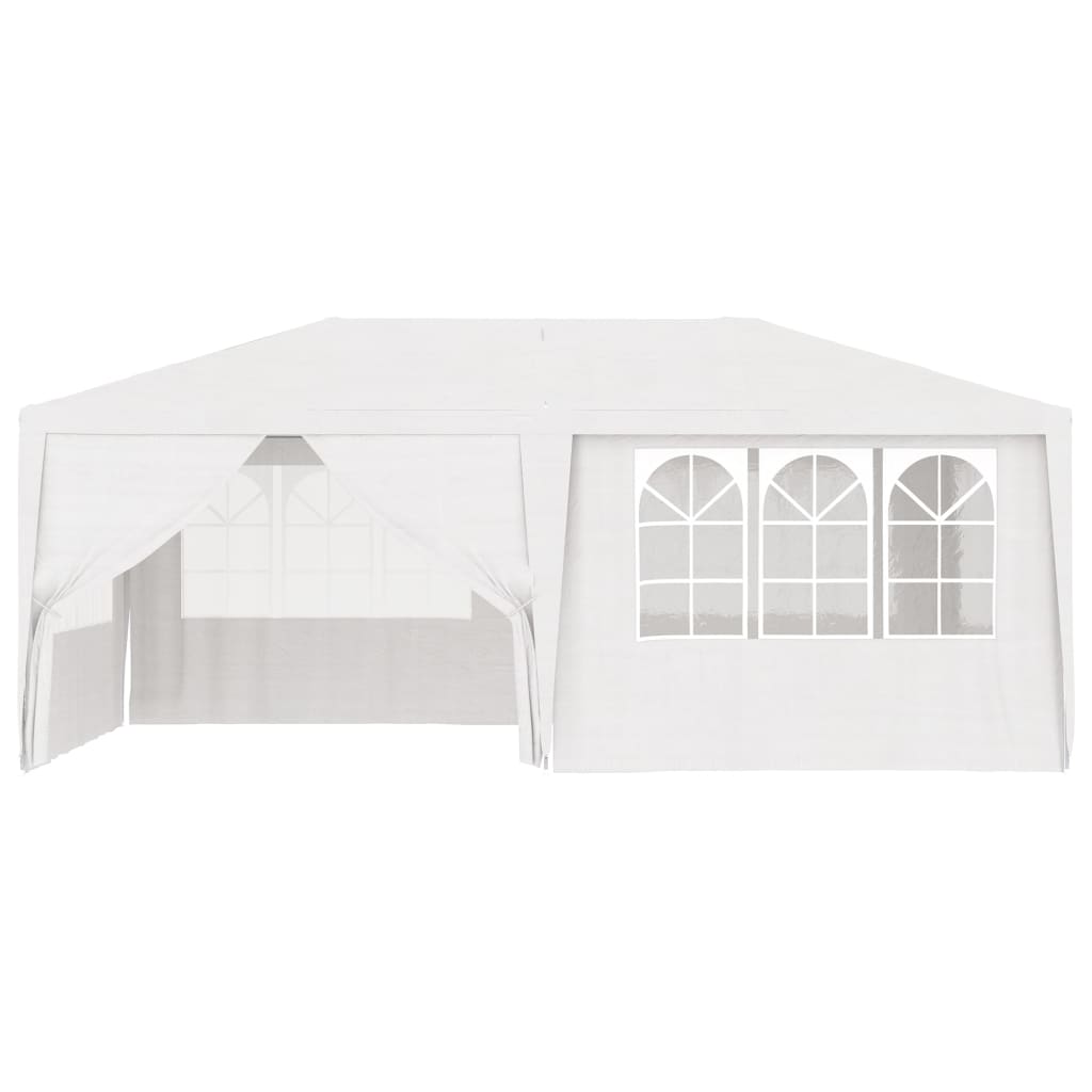 Partytent Met Zijwanden Professioneel 90 G/M² 4 x 6 m Wit