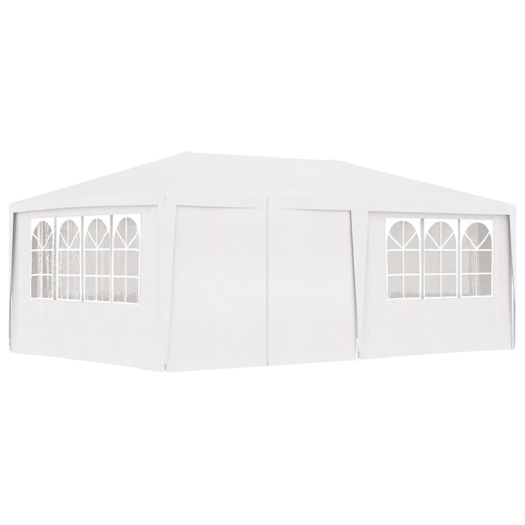 Partytent Met Zijwanden Professioneel 90 G/M² 4 x 6 m Wit