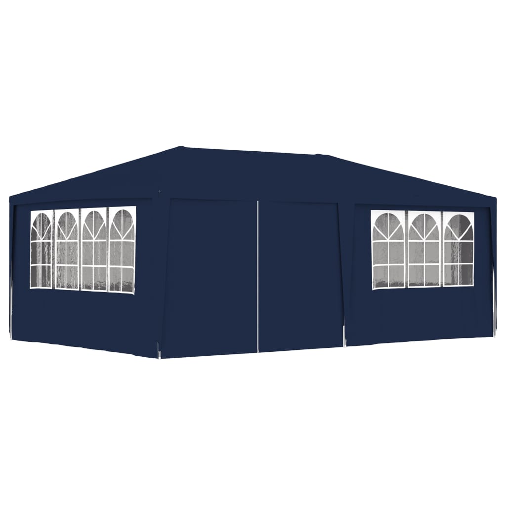 Partytent Met Zijwanden Professioneel 90 G/M² 4 x 6 m Blauw