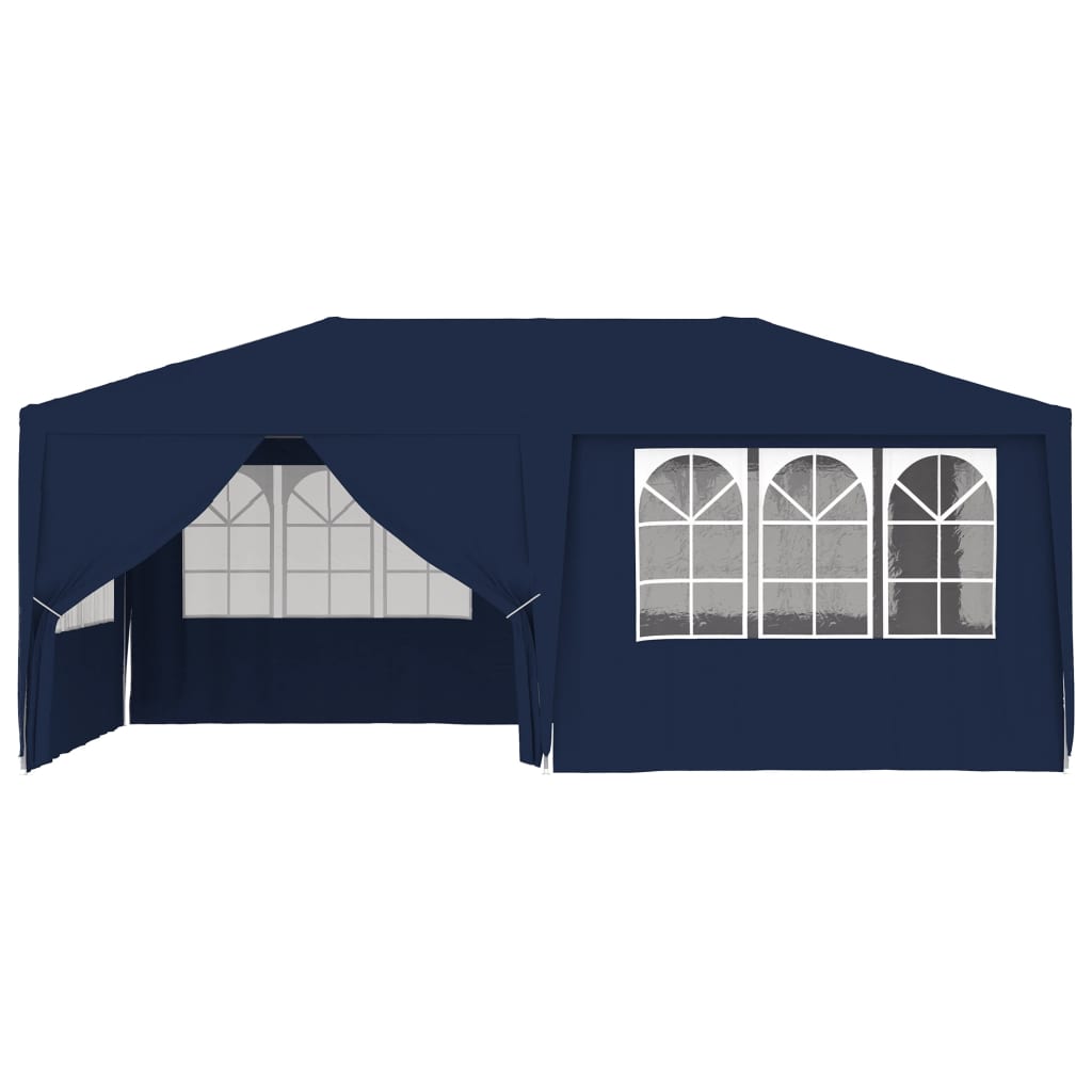 Partytent Met Zijwanden Professioneel 90 G/M² 4 x 6 m Blauw