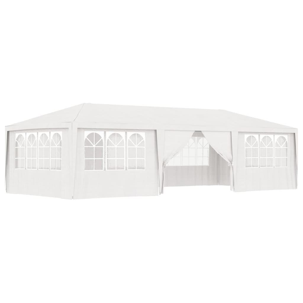 Partytent Met Zijwanden Professioneel 90 G/M² 4 x 9 m Wit