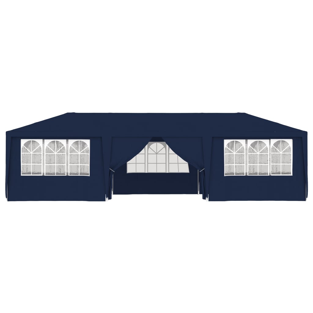 Partytent Met Zijwanden Professioneel 90 G/M² 4 x 9 m Blauw