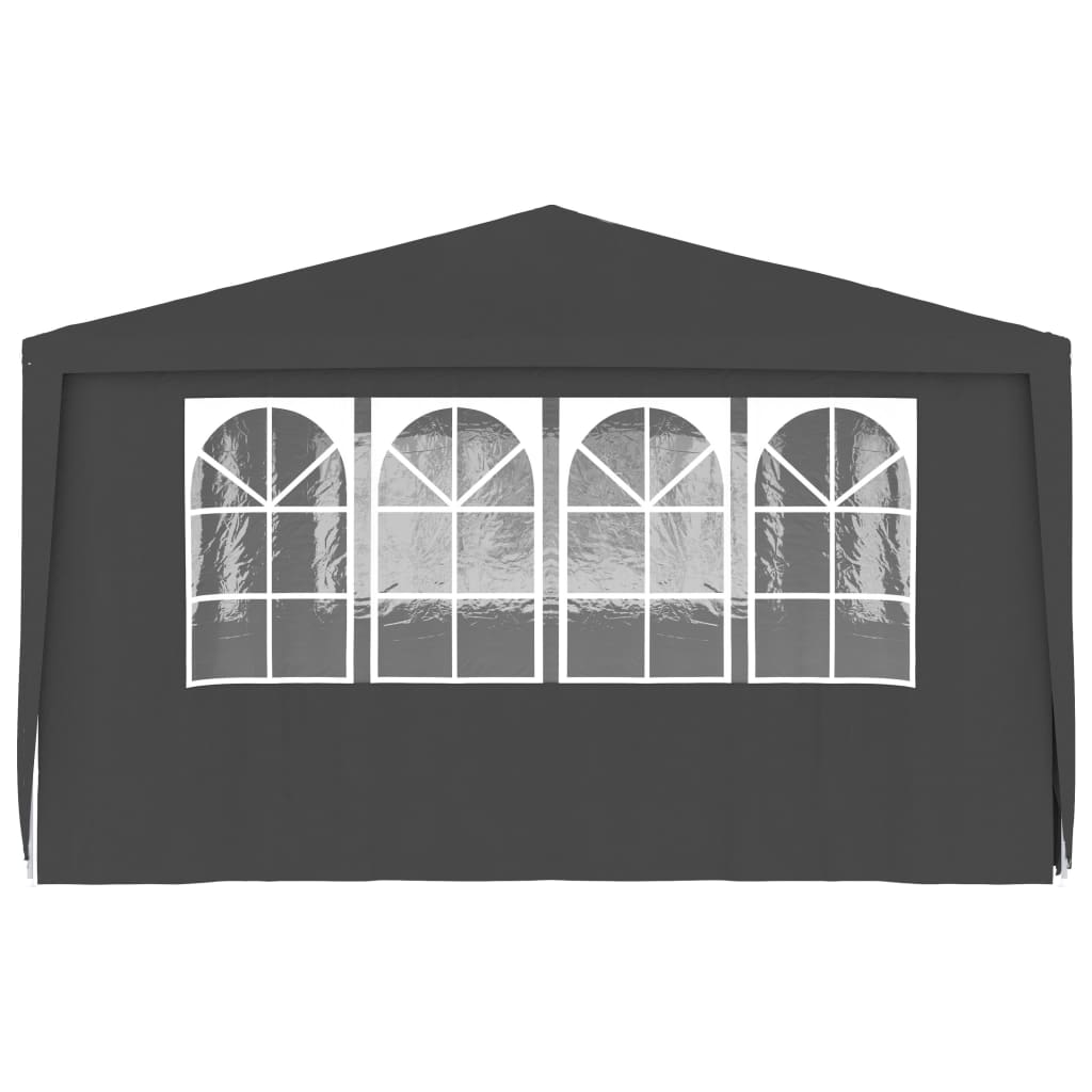 Partytent Met Zijwanden Professioneel 90 G/M² 4 x 6 m Antraciet