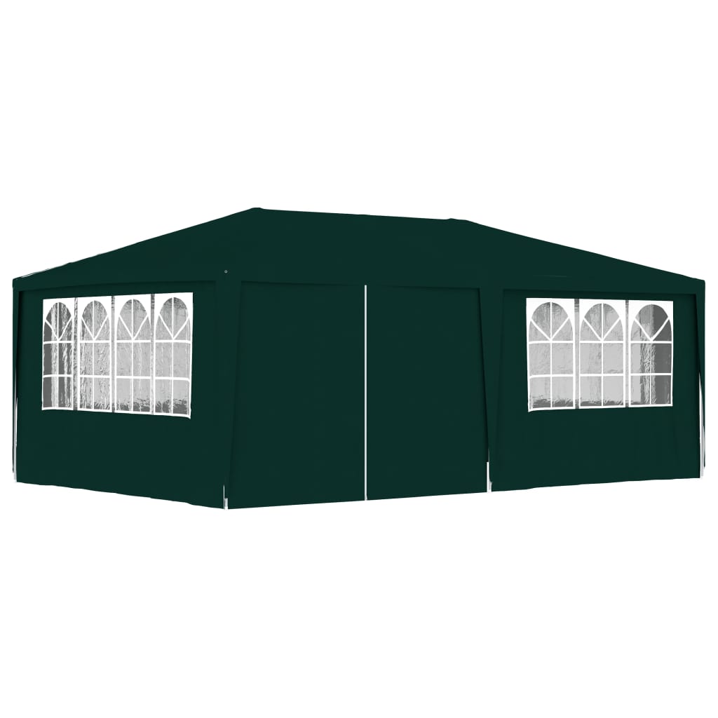 Partytent Met Zijwanden Professioneel 90 G/M² 4 x 6 m Groen