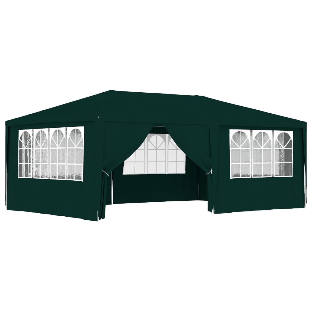 Partytent Met Zijwanden Professioneel 90 G/M² 4 x 6 m Groen