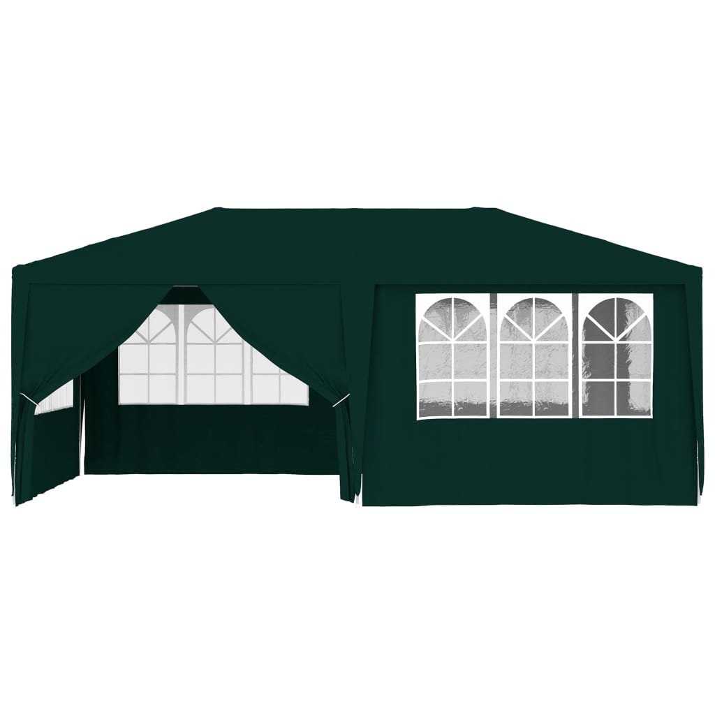 Partytent Met Zijwanden Professioneel 90 G/M² 4 x 6 m Groen