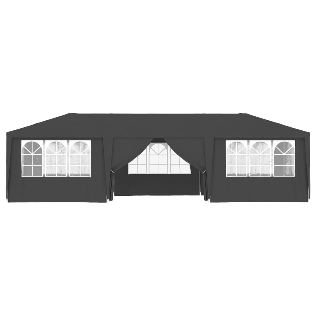 Partytent Met Zijwanden Professioneel 90 G/M² 4 x 9 m Antraciet