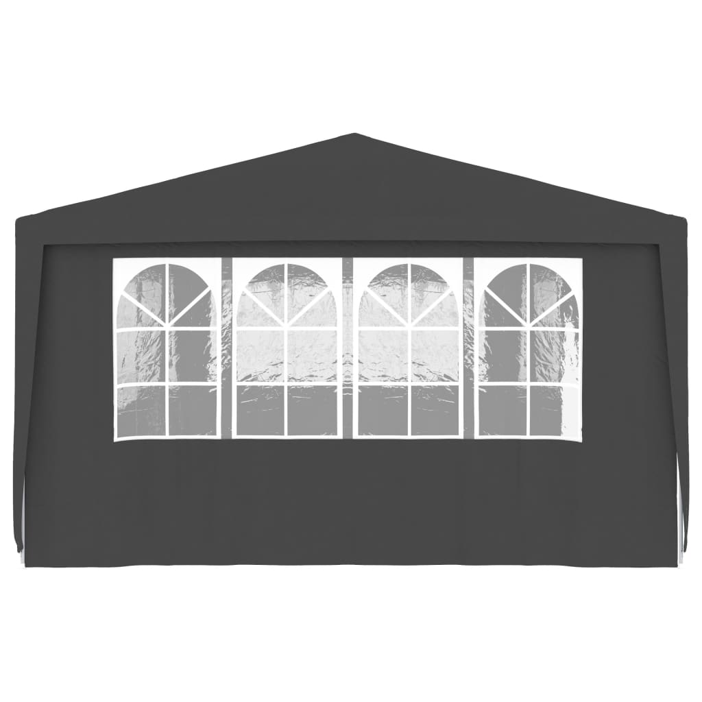 Partytent Met Zijwanden Professioneel 90 G/M² 4 x 9 m Antraciet