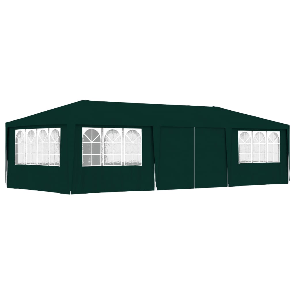 Partytent Met Zijwanden Professioneel 90 G/M² 4 x 9 m Groen