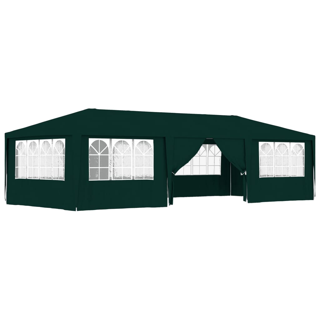 Partytent Met Zijwanden Professioneel 90 G/M² 4 x 9 m Groen