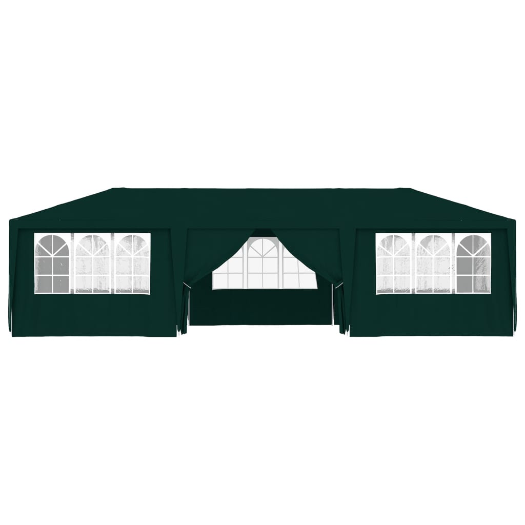 Partytent Met Zijwanden Professioneel 90 G/M² 4 x 9 m Groen