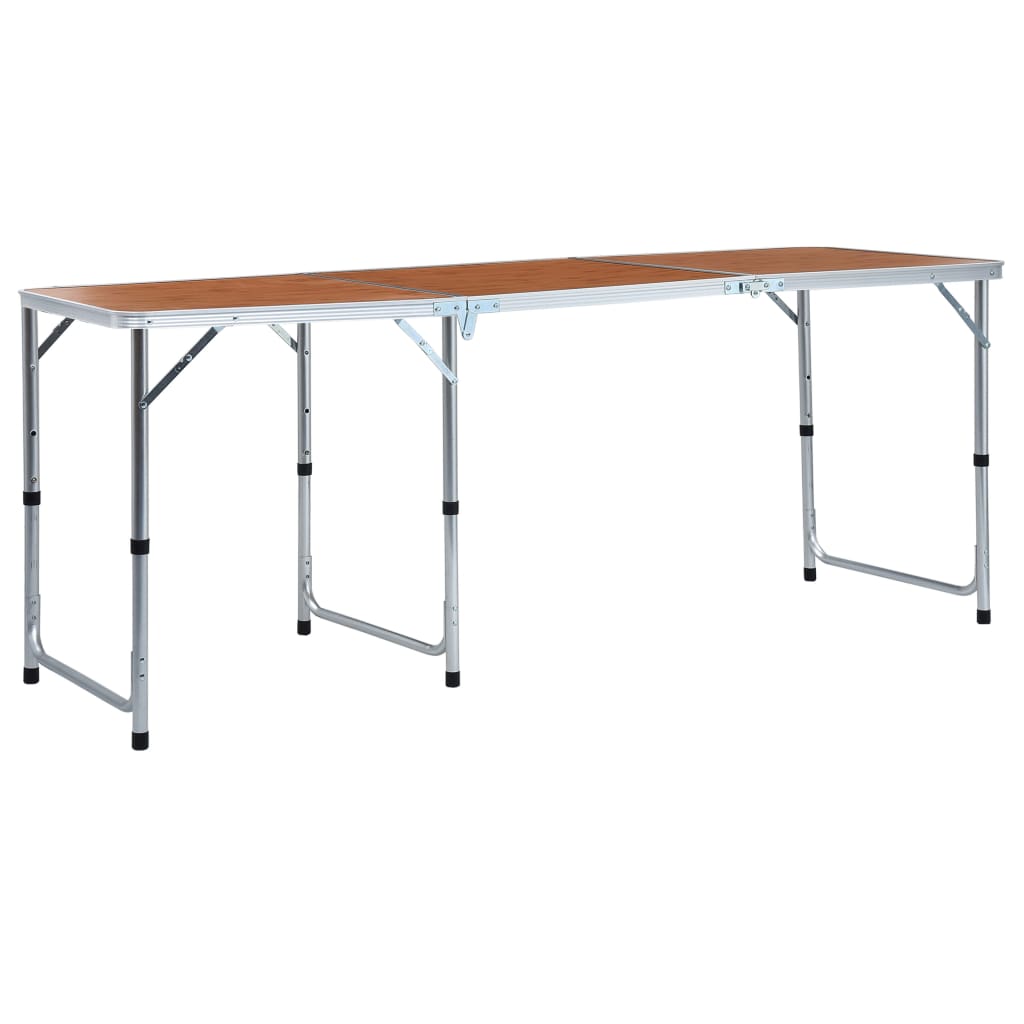 Campingtafel inklapbaar 180x60 cm aluminium