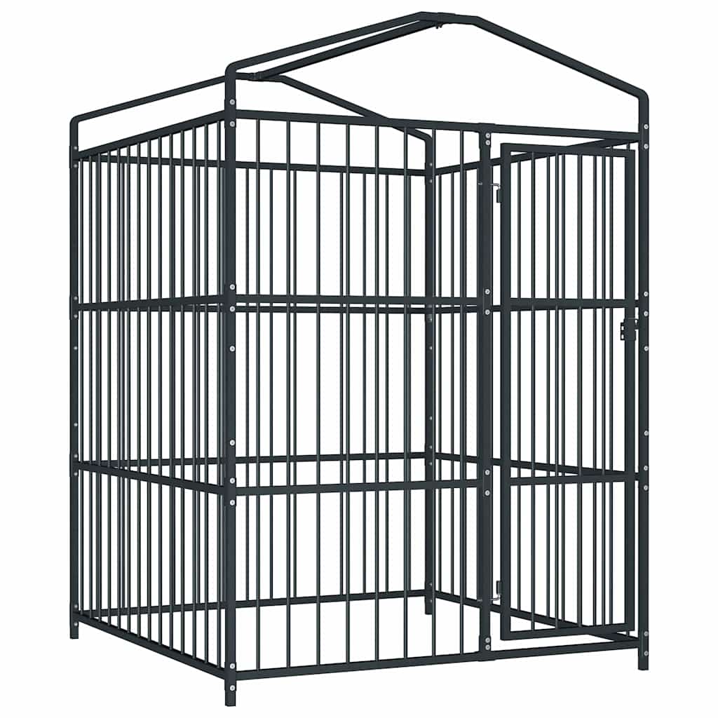 Hondenkennel voor buiten met dak 150x150x200 cm
