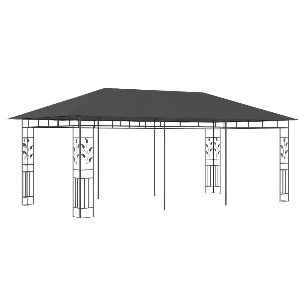 Prieel Met Klamboe 6X3X2,73 M 6 x 3 x 2.73 m Antraciet