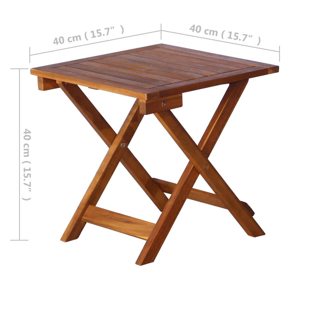 Ligbed Met Tafel Massief Acaciahout Bruin 1 ligbed met tafel