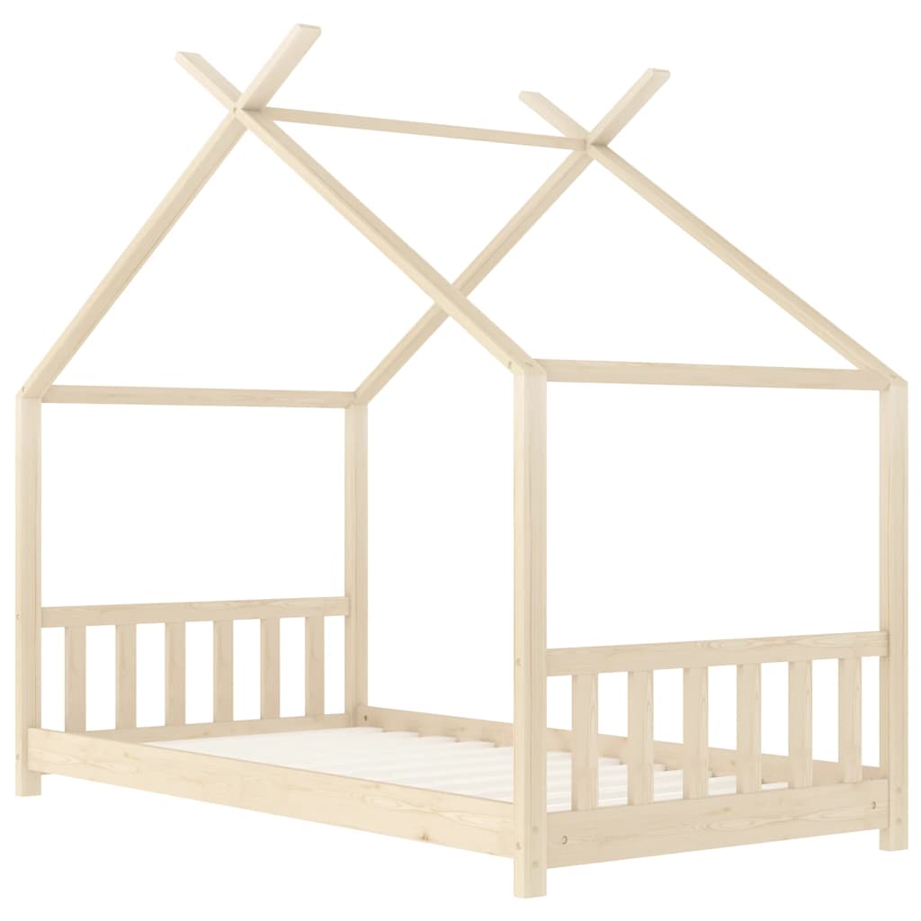 Kinderbedframe massief grenenhout 80x160 cm