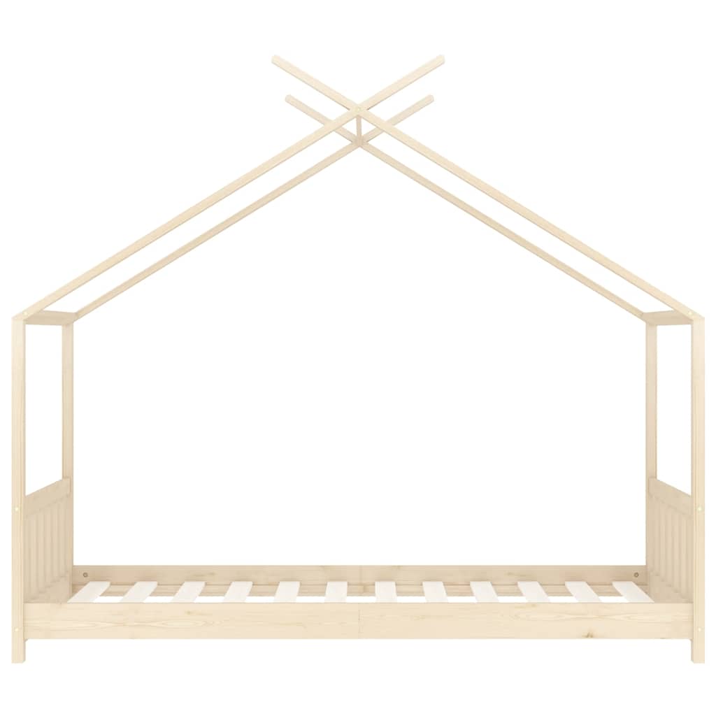 Kinderbedframe massief grenenhout 80x160 cm