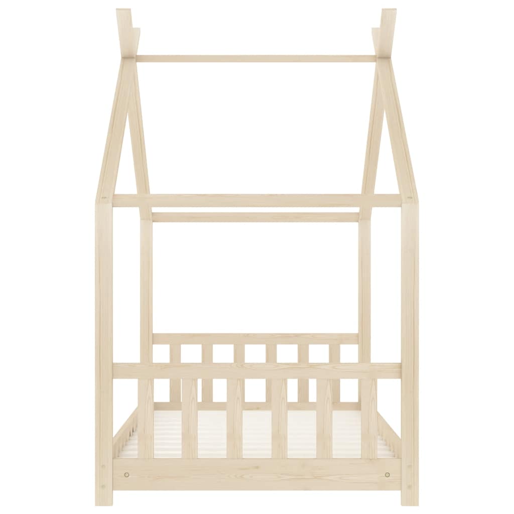 Kinderbedframe massief grenenhout 80x160 cm