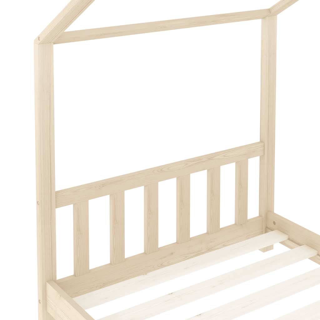 Kinderbedframe massief grenenhout 80x160 cm