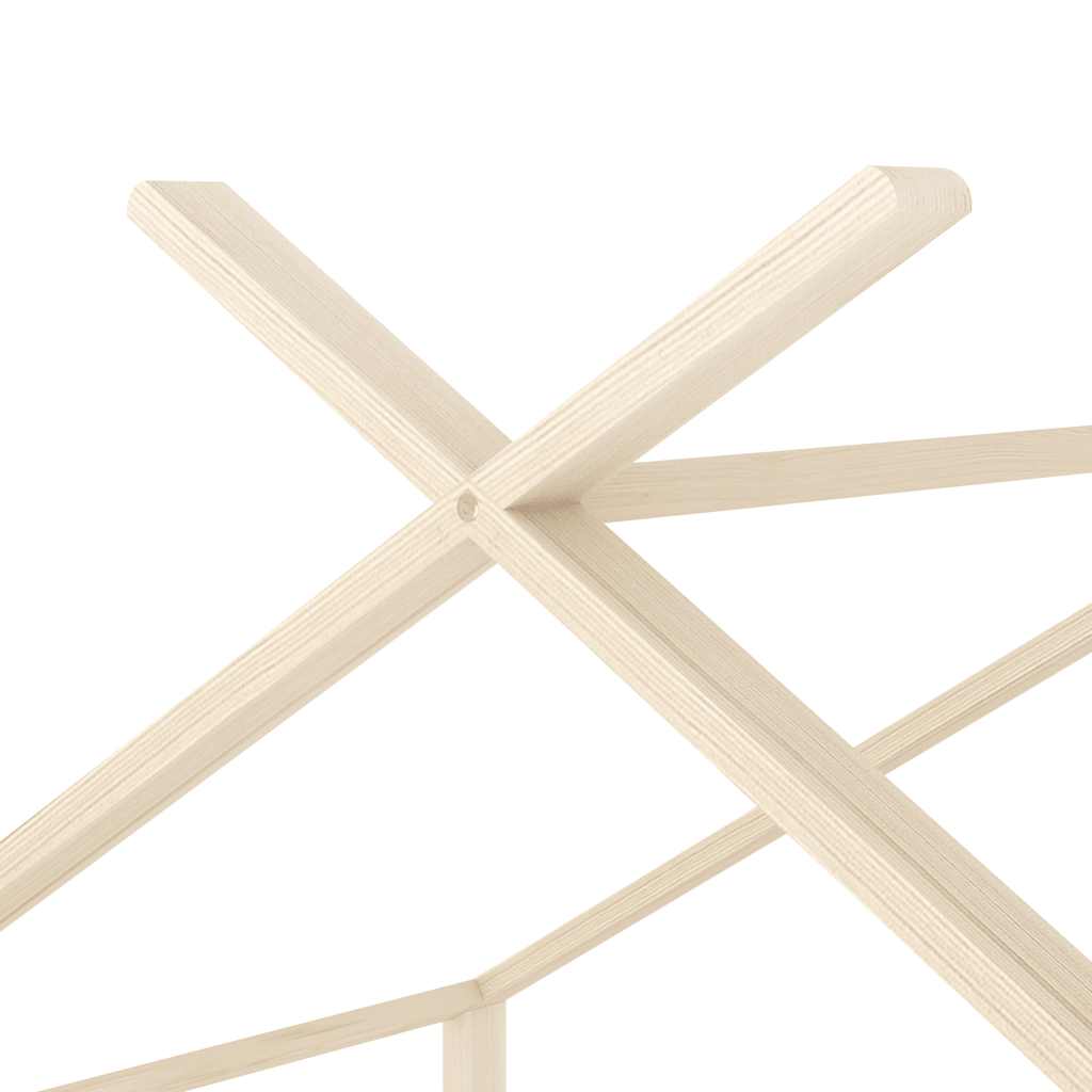 Kinderbedframe massief grenenhout 80x160 cm