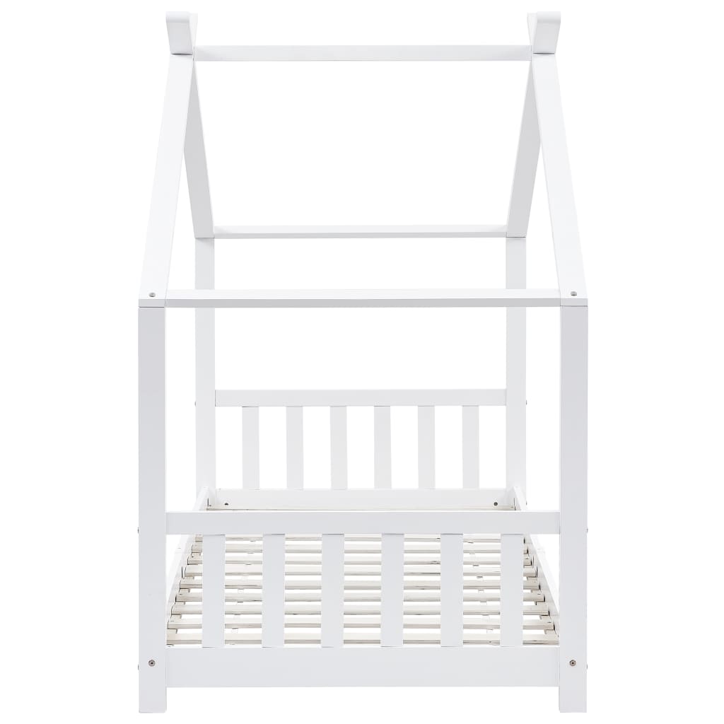 Kinderbedframe Massief Grenenhout Wit 90X200 Cm Wit