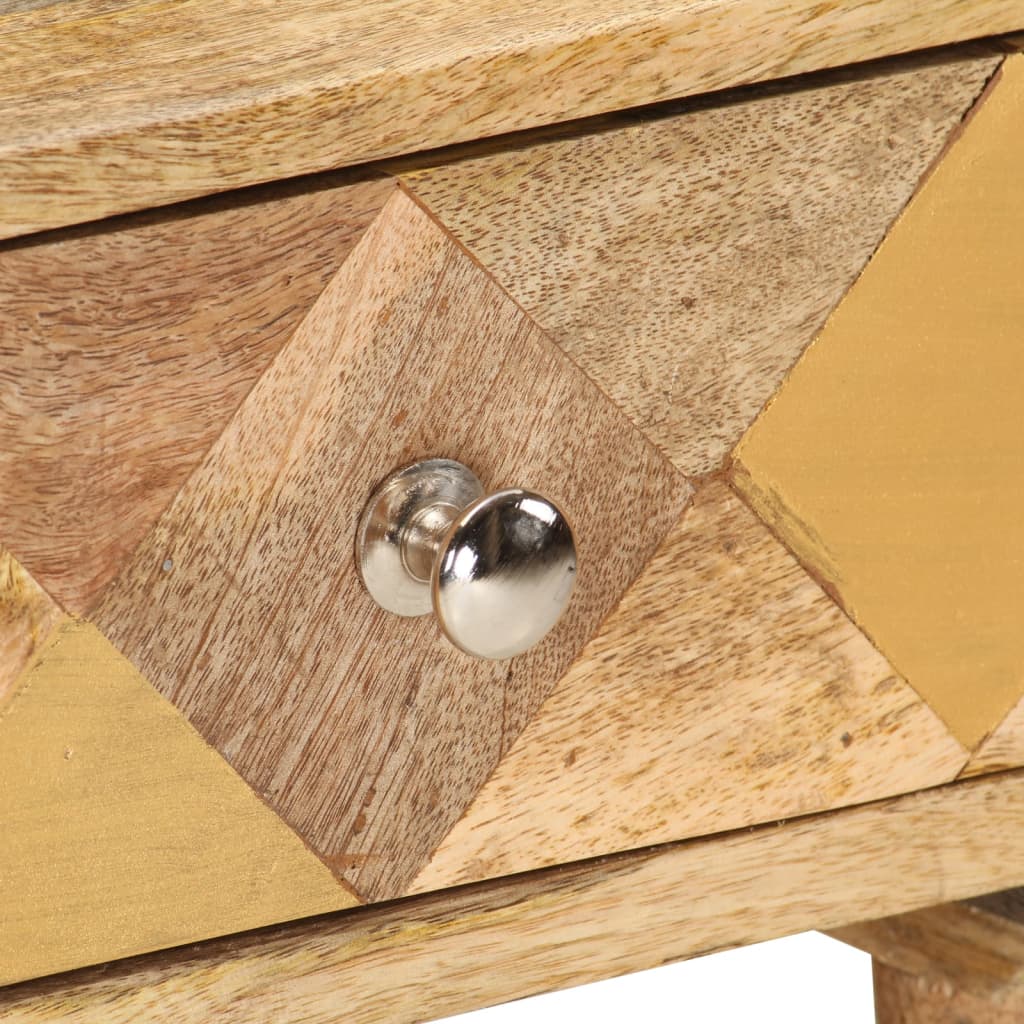 Nachtkastje 43x30x58 cm massief mangohout