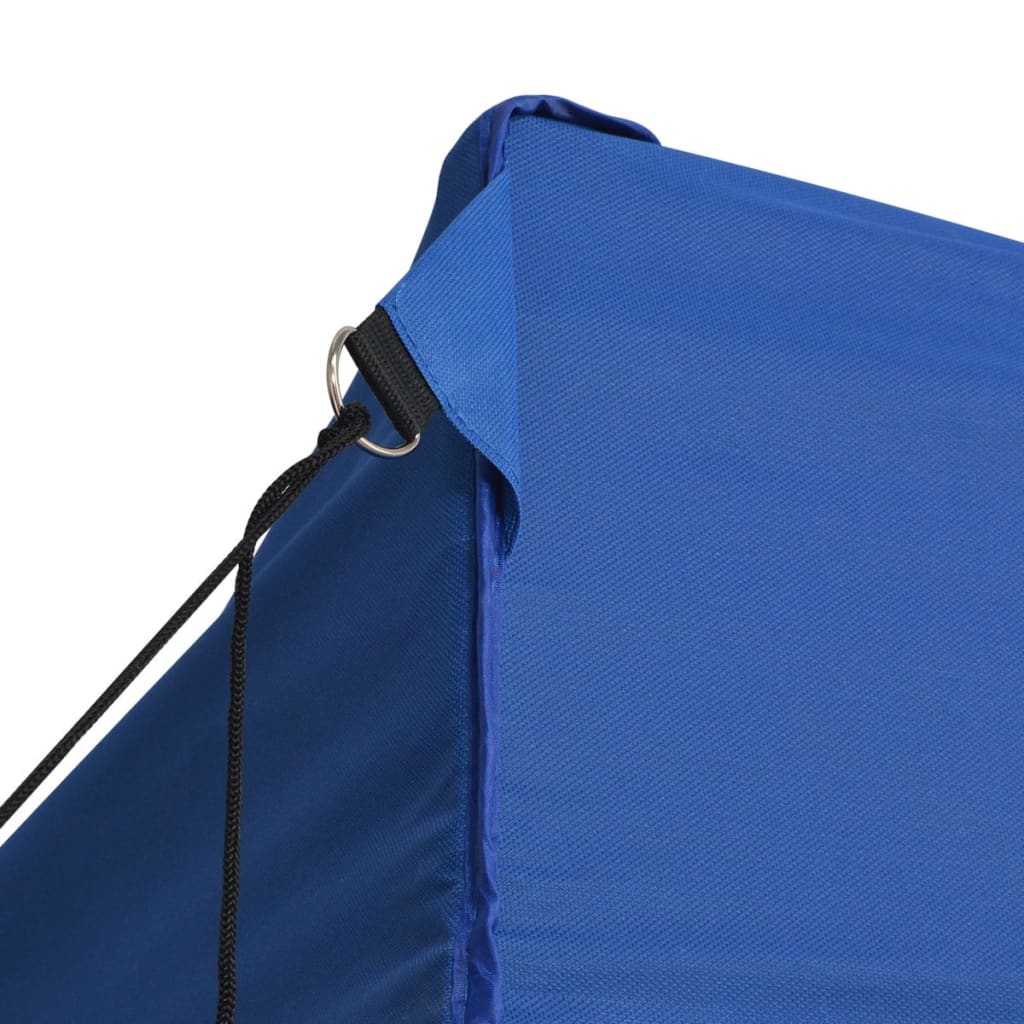 Partytent Met 4 Zijwanden Inklapbaar 3X6 M Staal Blauw