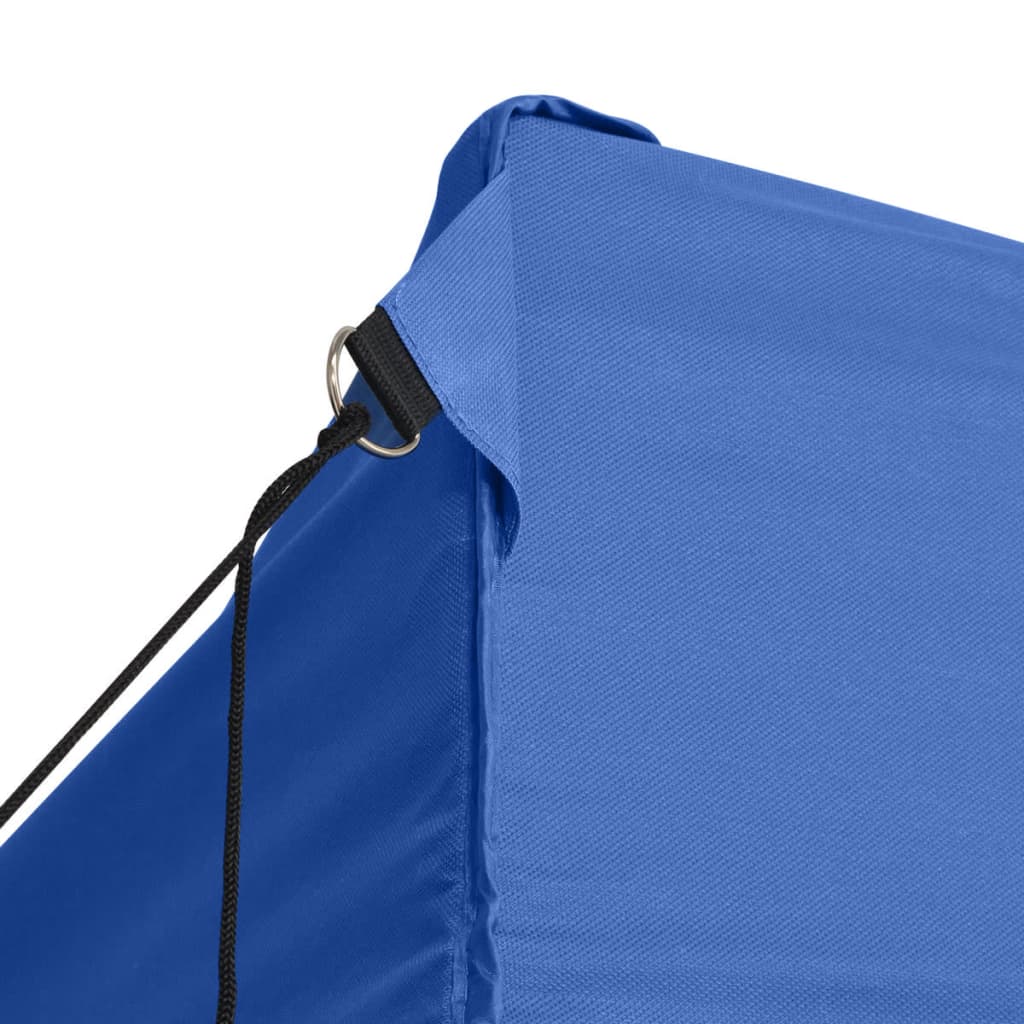 Partytent met 3 zijwanden inklapbaar 3x4 m staal blauw