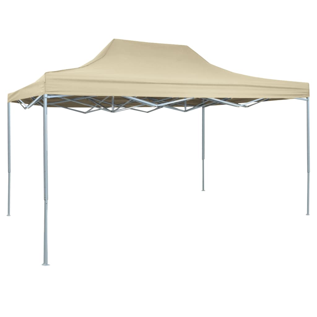 Partytent inklapbaar 3x4 m staal crème