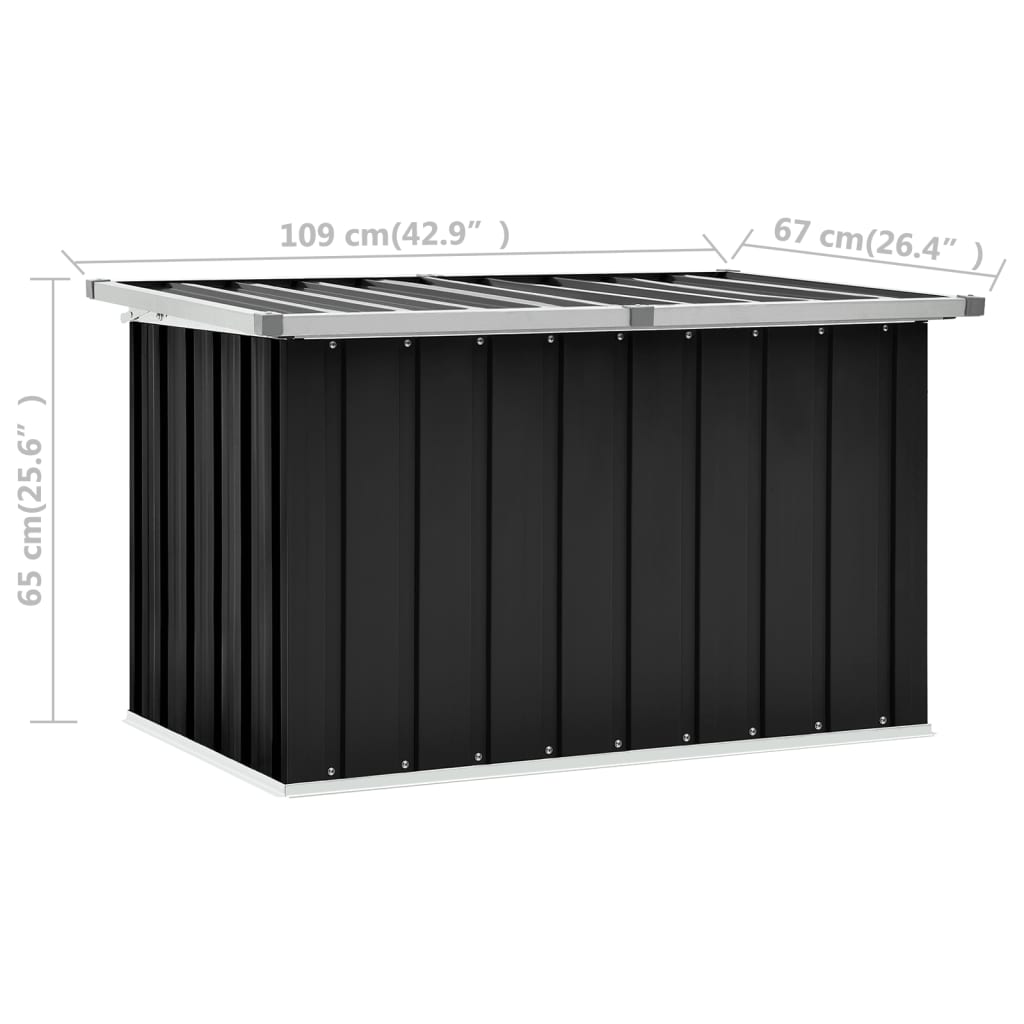 Tuinbox 109x67x65 cm antraciet