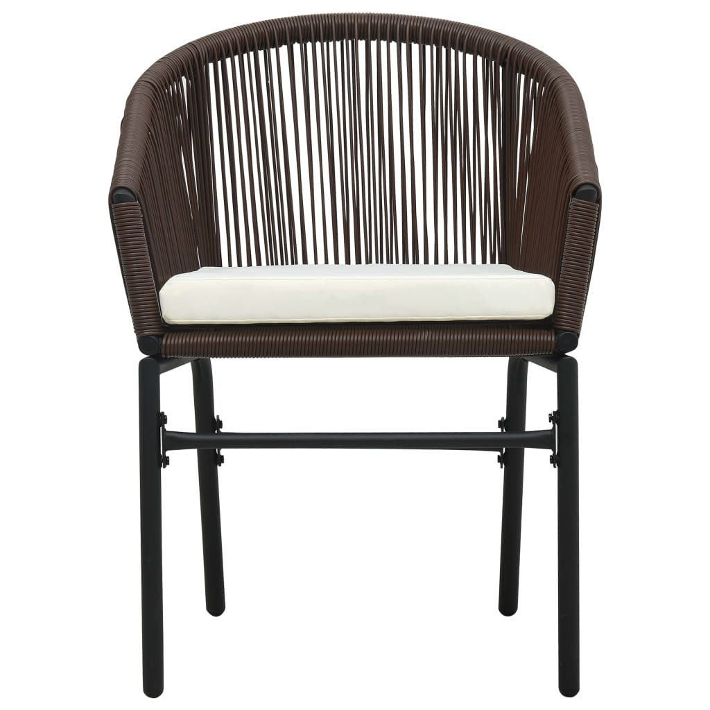 Tuinstoelen Pe-Rattan Bruin