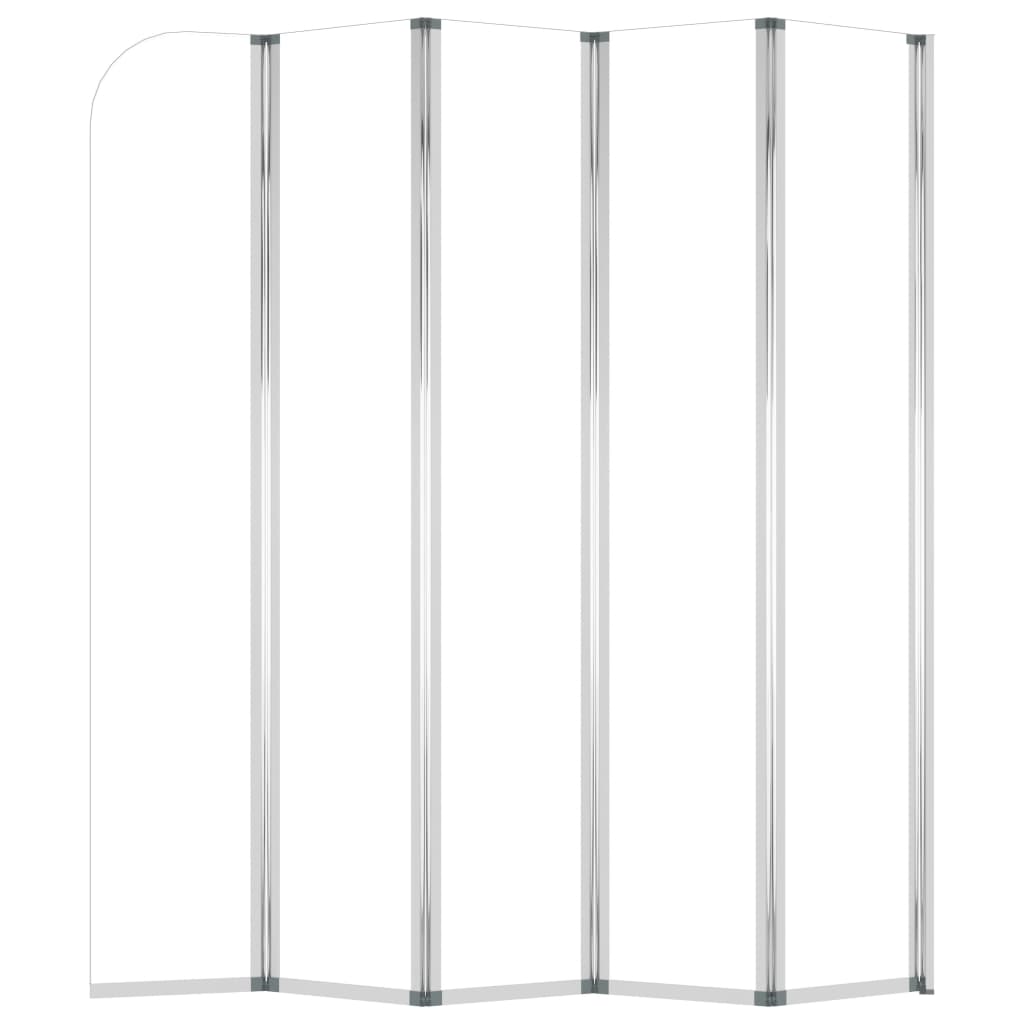 Badwand 120x140 cm gehard glas transparant