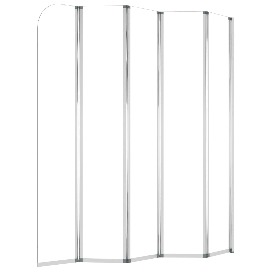 Badwand 120x140 cm gehard glas transparant