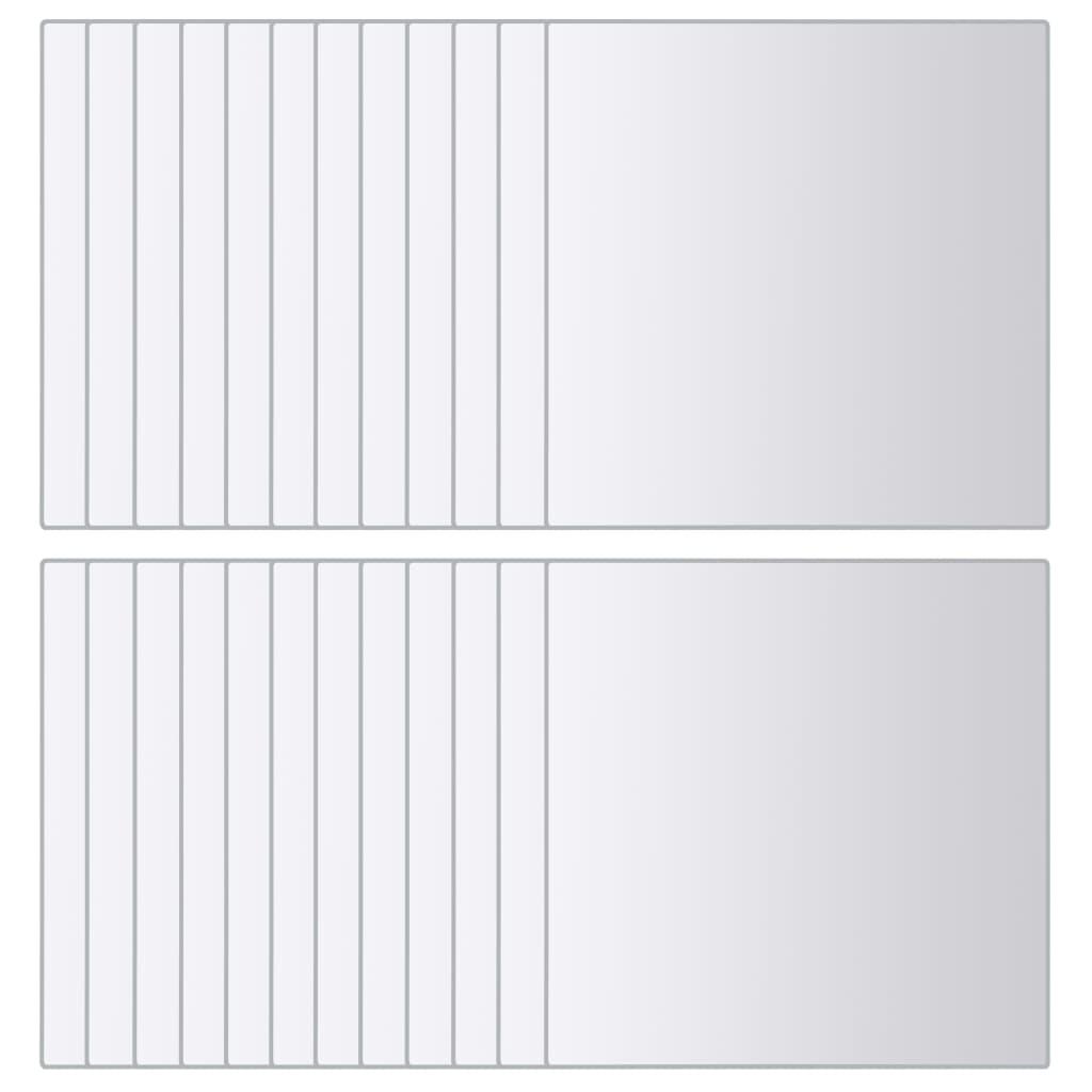 48 st Spiegeltegels vierkant glas