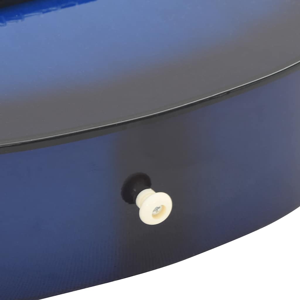 8-delige Gitaarset klassiek beginner 1/2 34&quot; blauw