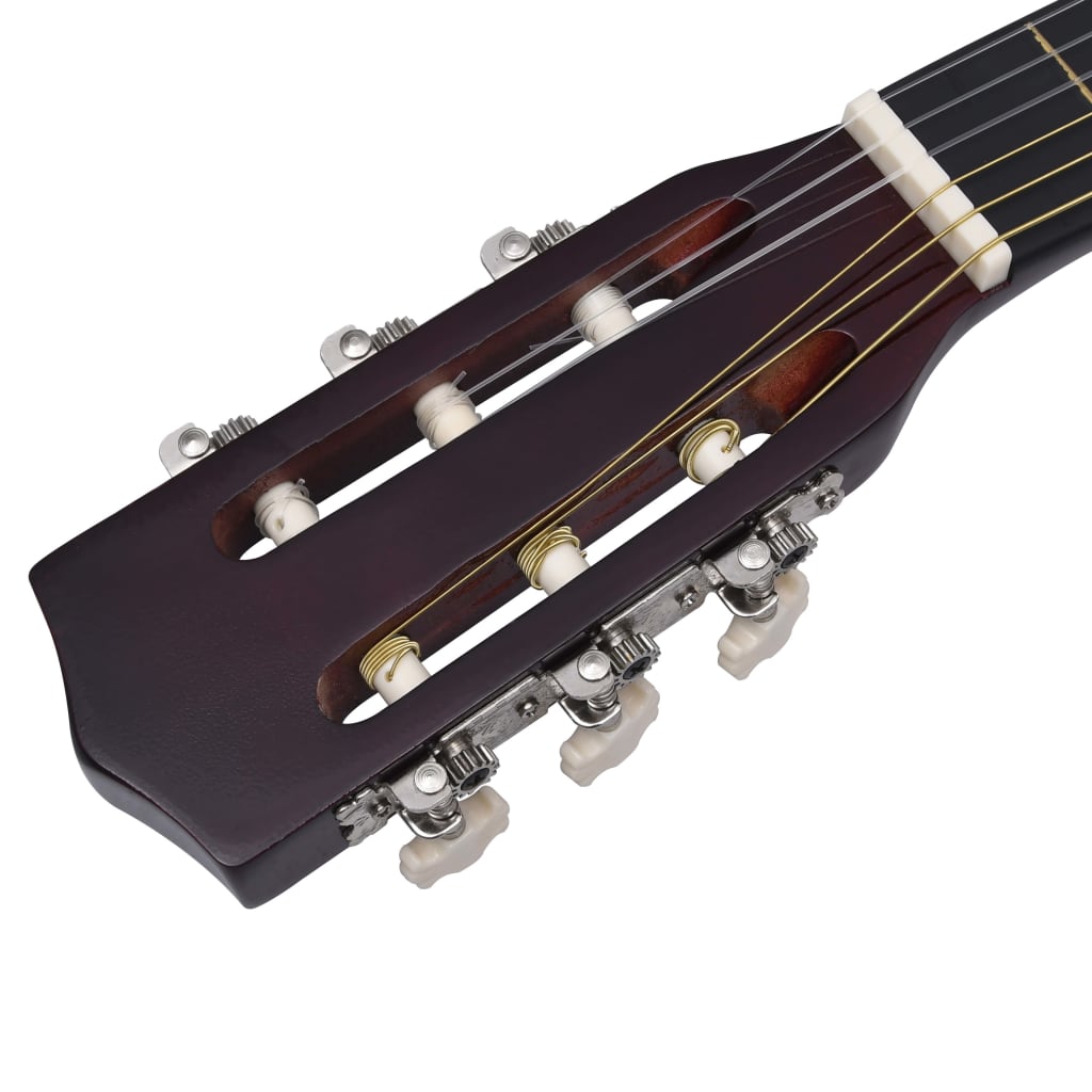 Gitaar Klassiek Beginner Kinderen 1/2 34&quot; Lindenhout Donkerbruin