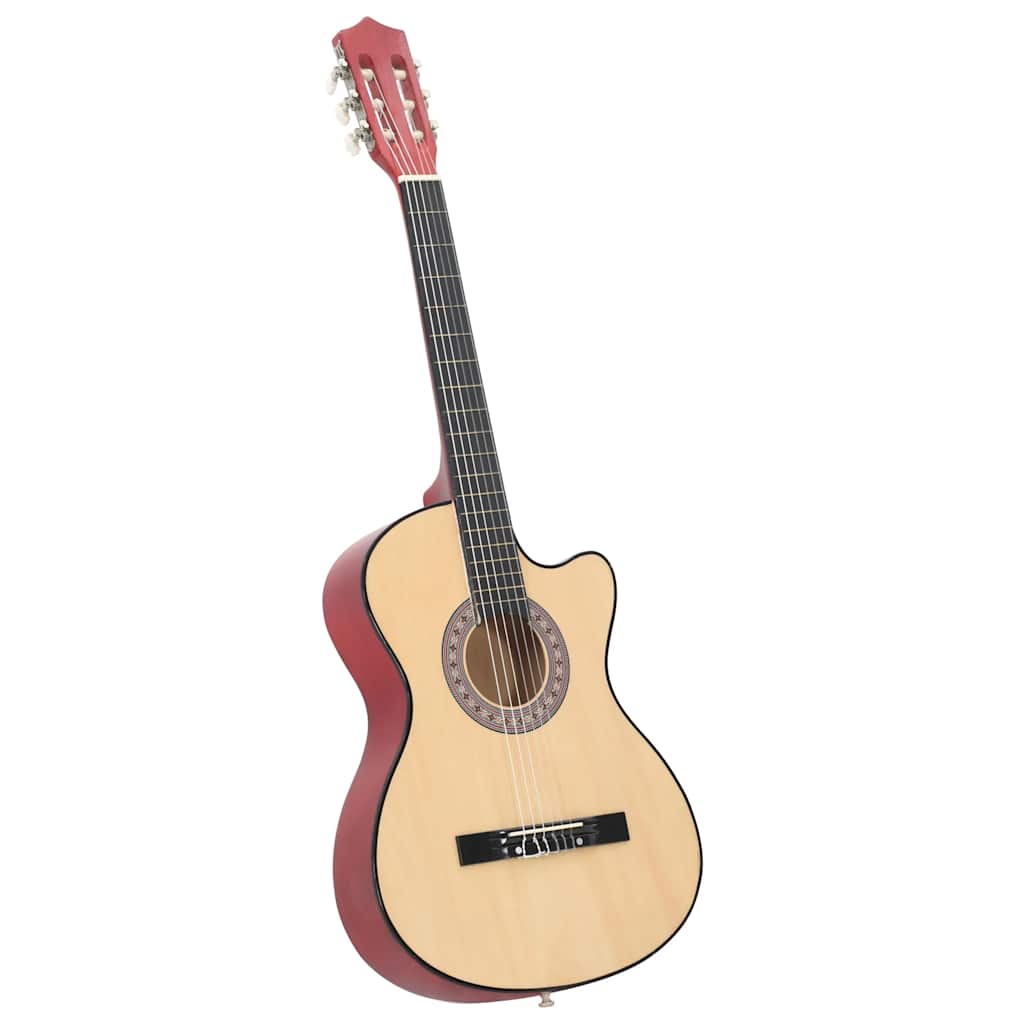 Gitaar cutaway met 6 snaren western akoestisch 38&quot; lindenhout