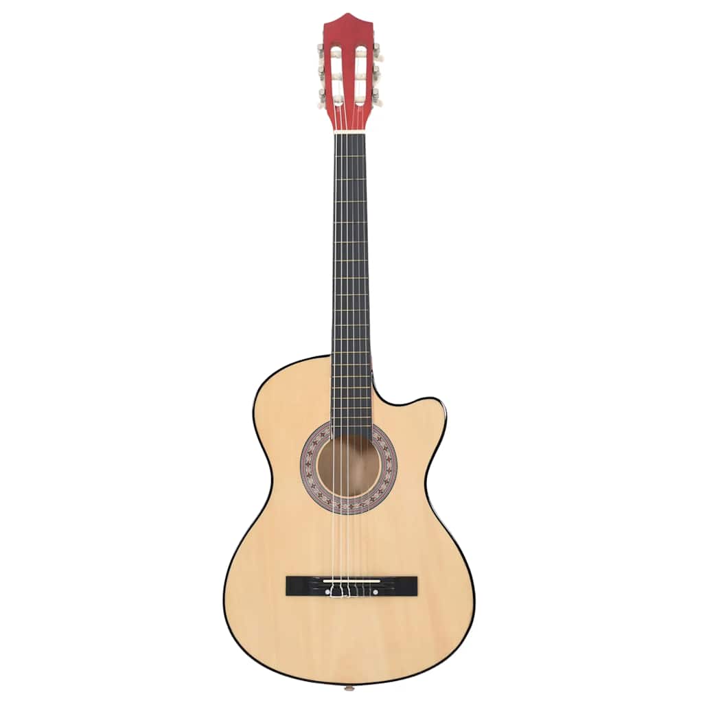 Gitaar cutaway met 6 snaren western akoestisch 38&quot; lindenhout