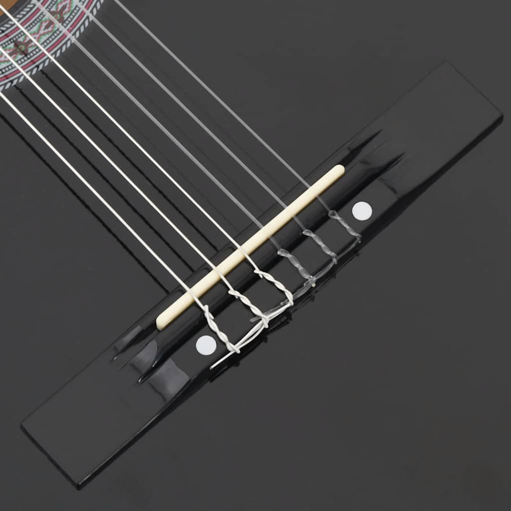 Gitaar cutaway met 6 snaren western klassiek 38&quot; zwart