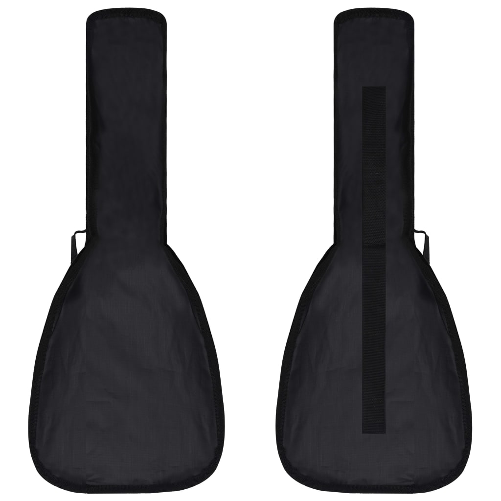 Ukuleleset met tas voor kinderen sopraan 23'' donkerhoutkleurig