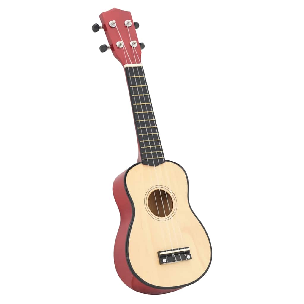 Ukuleleset met tas voor kinderen sopraan 23'' lichthoutkleurig