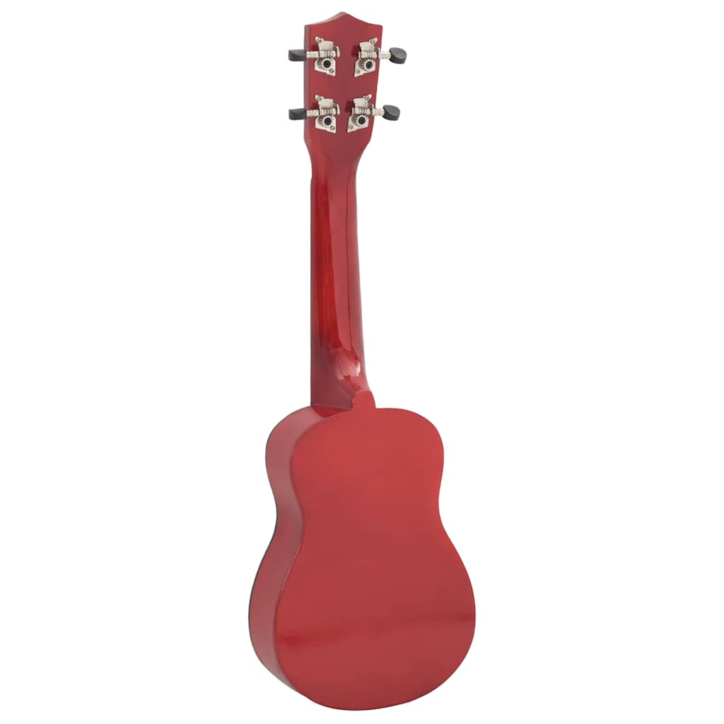 Ukuleleset met tas voor kinderen sopraan 23'' lichthoutkleurig