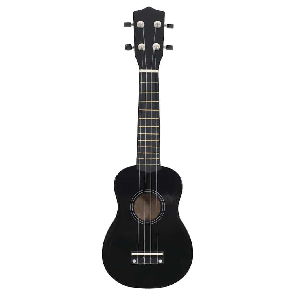 Ukuleleset met tas voor kinderen sopraan 23'' zwart