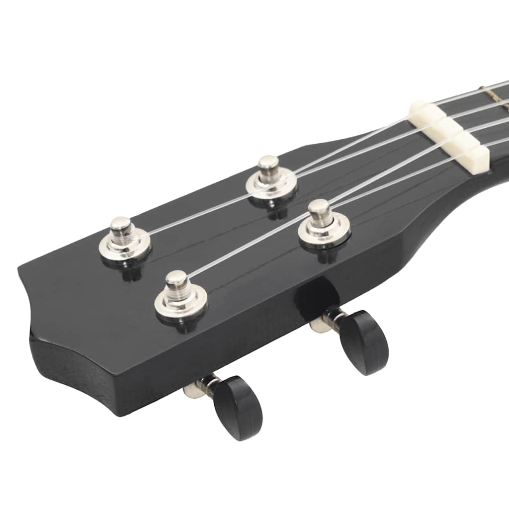 Ukuleleset met tas voor kinderen sopraan 23'' zwart
