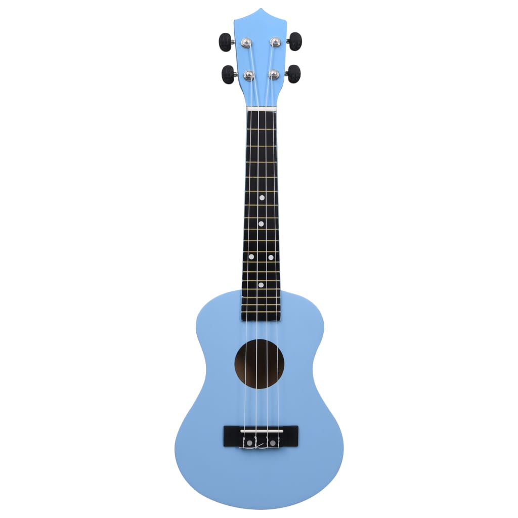 Ukuleleset met tas voor kinderen sopraan 23'' blauw