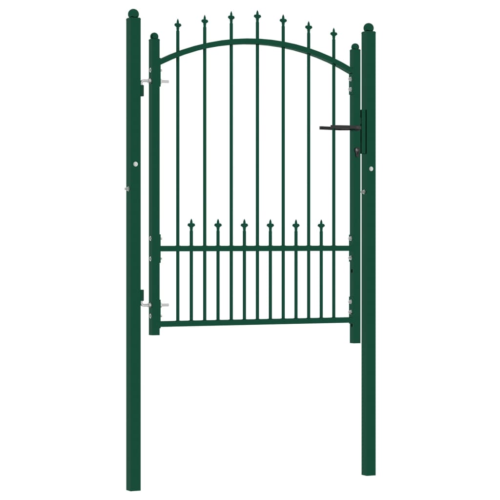 Poort Met Speerpunten 100X125 Cm Staal Groen 100 x 125 cm